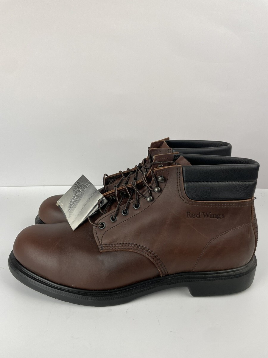 Red Wing 2245 Supersole 6-Inch Safety Toe Boots Brown Leather