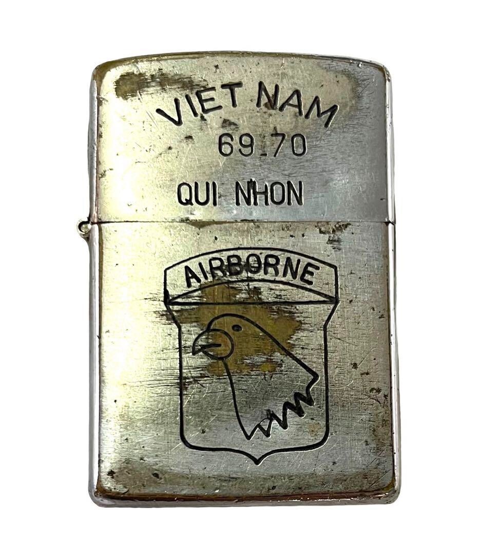 US Army Vietnam War 101st Airborne Troop ZIPPO Zippo Oil 1969 Rare