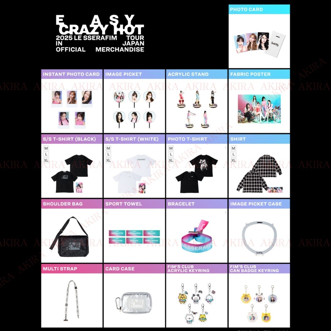 LE SSERAFIM 2025 TOUR 'EASY CRAZY HOT' IN JAPAN POP UP STORE