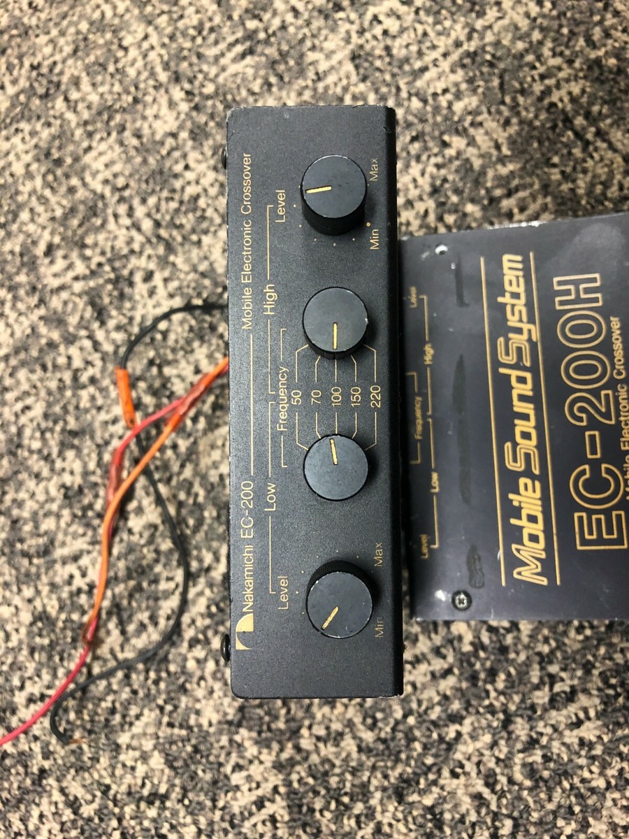 Nakamichi EC-200 & EC-200H Electronic Car Audio Crossover | eBay