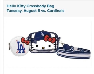 2025 Dodgers x Hello Kitty Crossbody Bag SGA 8/05 Presale New | eBay