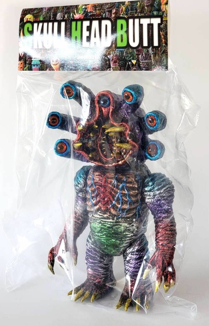 Ganimede X Marmit Skull Head Butt Multi Eyes Mutants Painted Vinyl