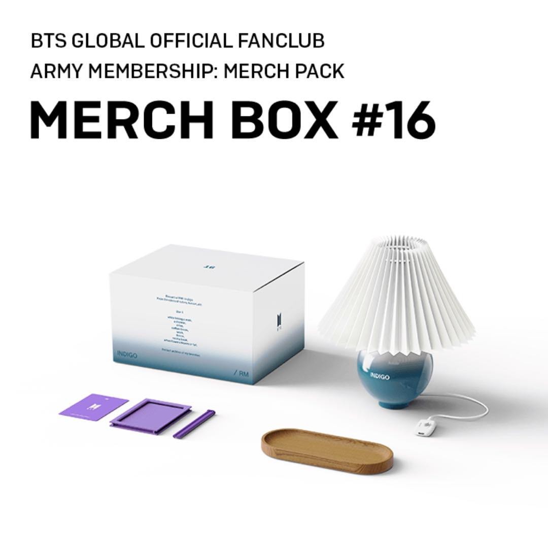 BTS MERCH BOX #16 RM Indigo Box Full Set ARMY MEMBERSHIP Limited