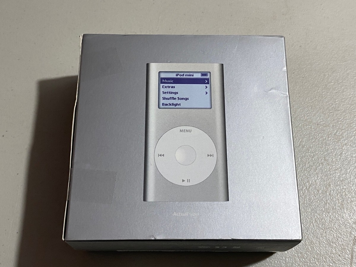 Nice iPod Mini 2nd Generation Silver 4gb w/ Original Box - Apple