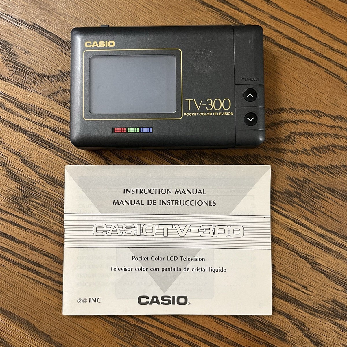 CASIO Pocket LCD Television TV-300 - Vintage Mini Pocket Color TV