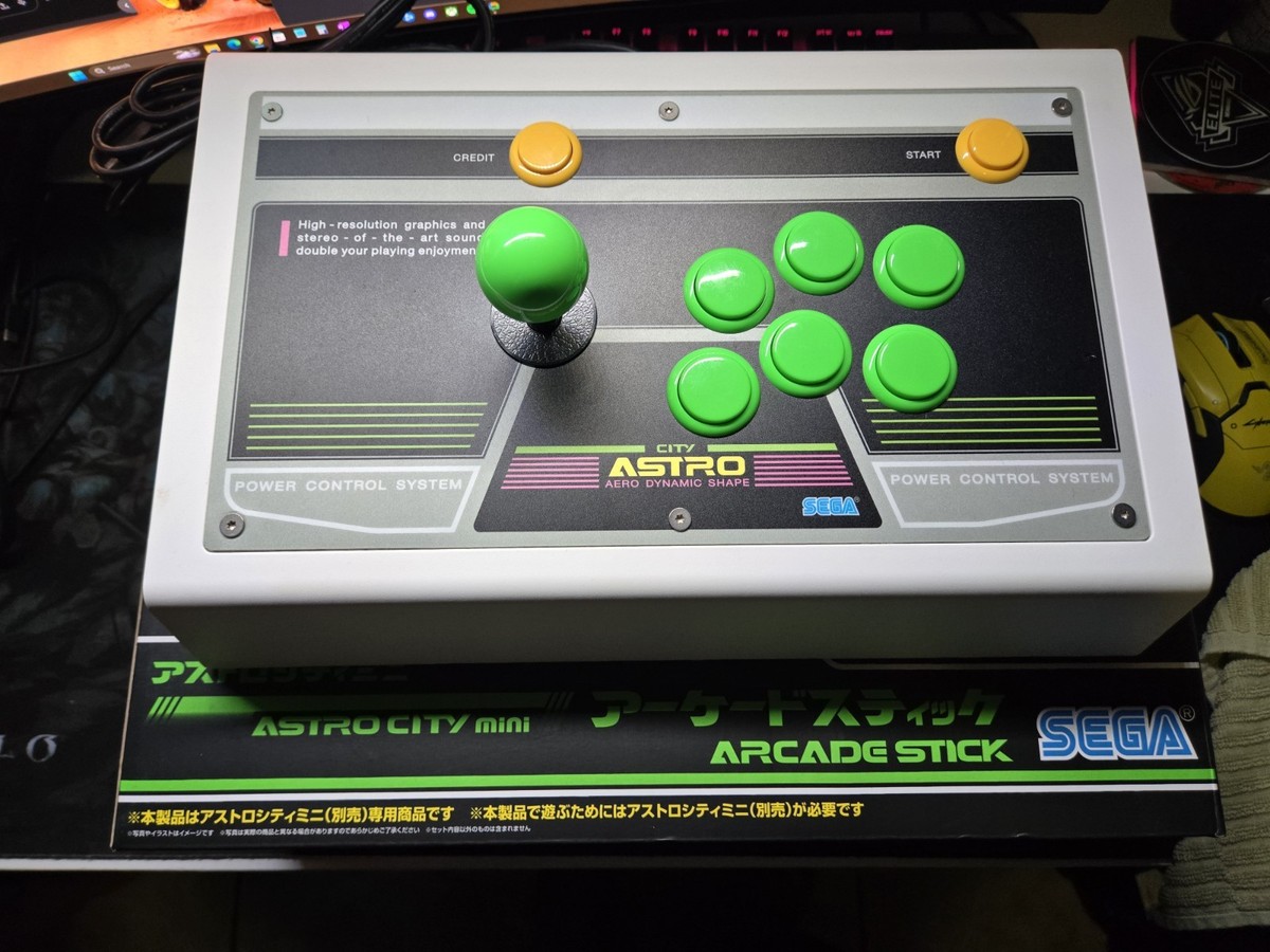 Sega Astro City Mini Arcade Stick Controller With Original Box US