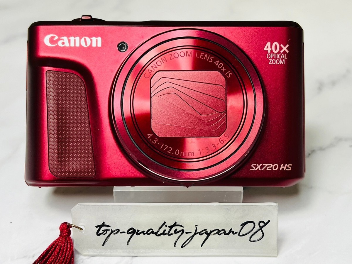 Digital Camera Canon PowerShot SX720 HS Red 20.3MP 40x Wi-Fi CMOS