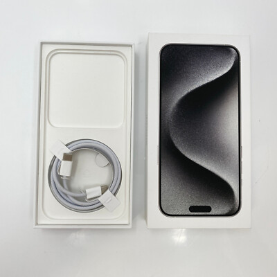 Apple iPhone 15 Pro Max - 512GB - White Titanium (Unlocked) - Open