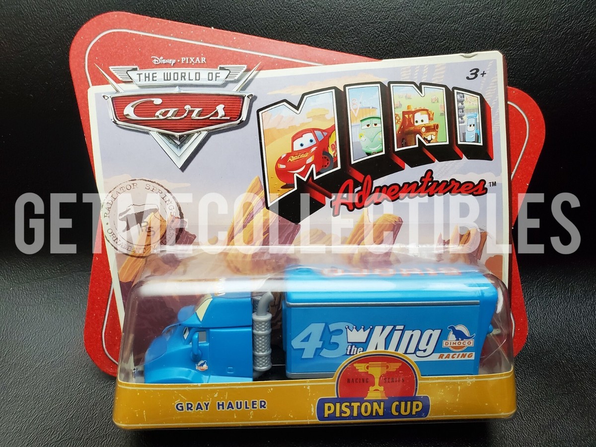 DISNEY PIXAR CARS MINI ADVENTURES GRAY DINOCO HAULER PISTON CUP