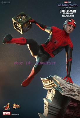 Hot Toys Mms625 1/6 Spider-Man Battling Version Action Figure In