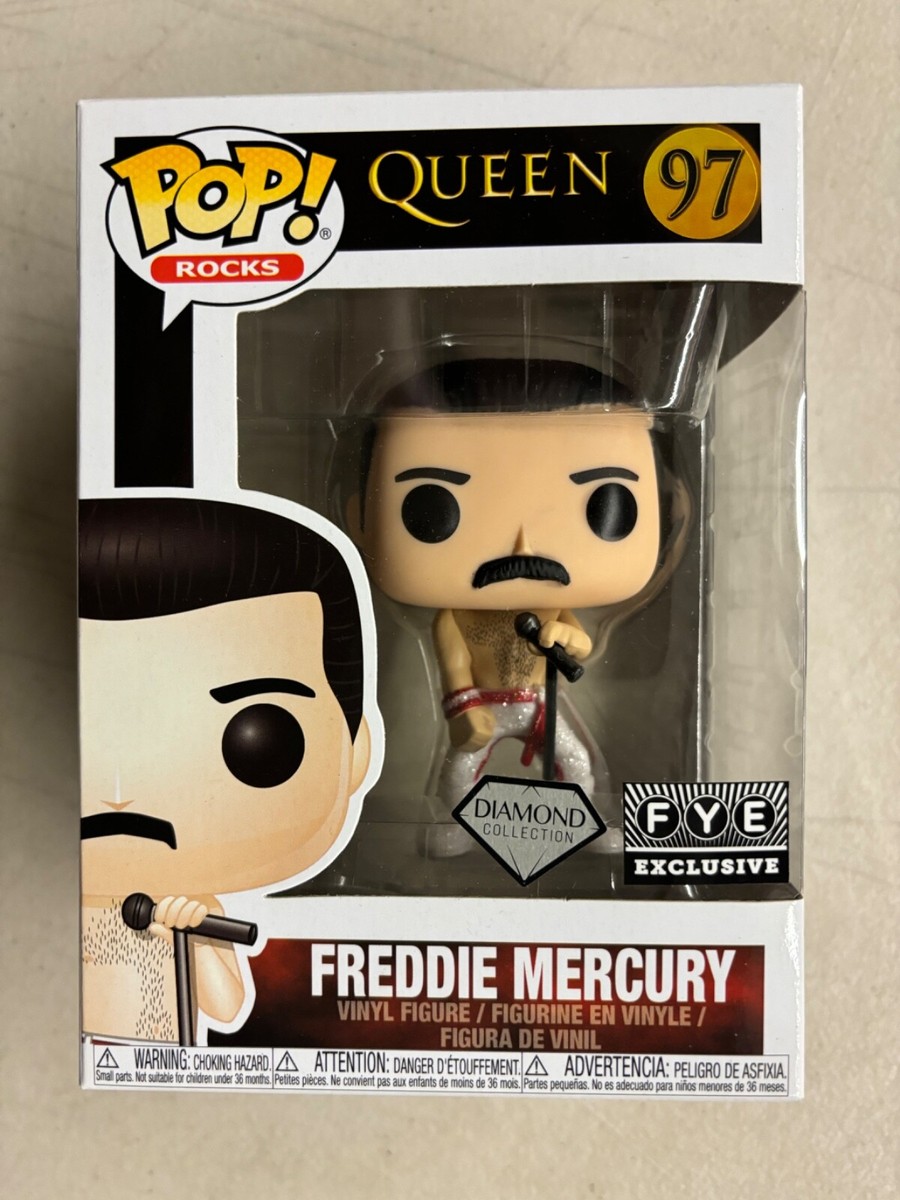 Funko Pop Rocks Queen Freddie Mercury #97 Diamond Edition FYE