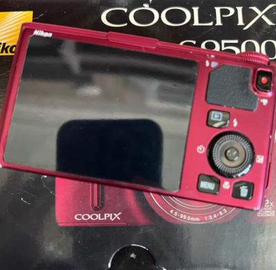 Nikon COOLPIX S9500 18.1MP Digital Camera 22 x Optical Zoom Red