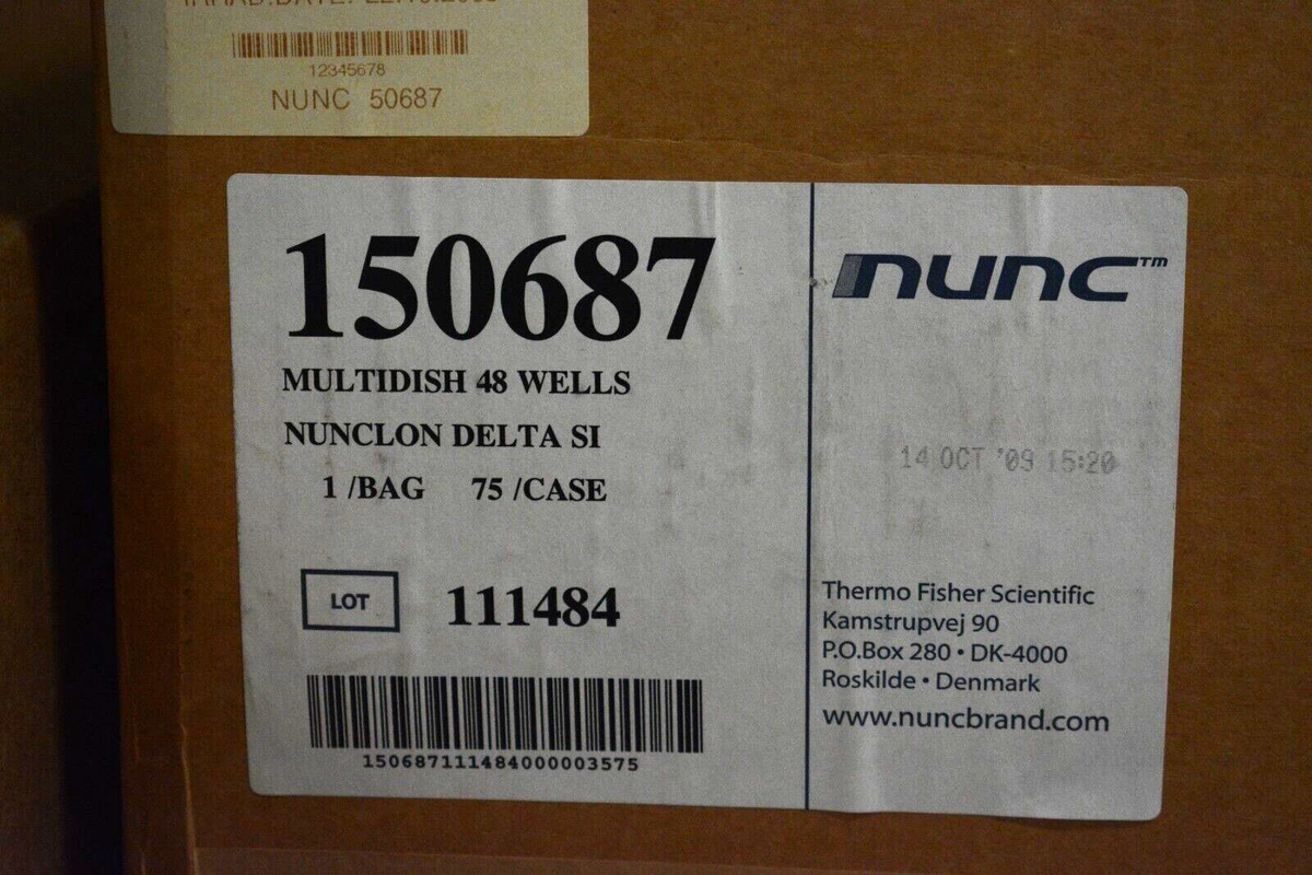 75pc NUNC Nunclon 48-Well x 0.5mL MultiDish Delta SI Culture