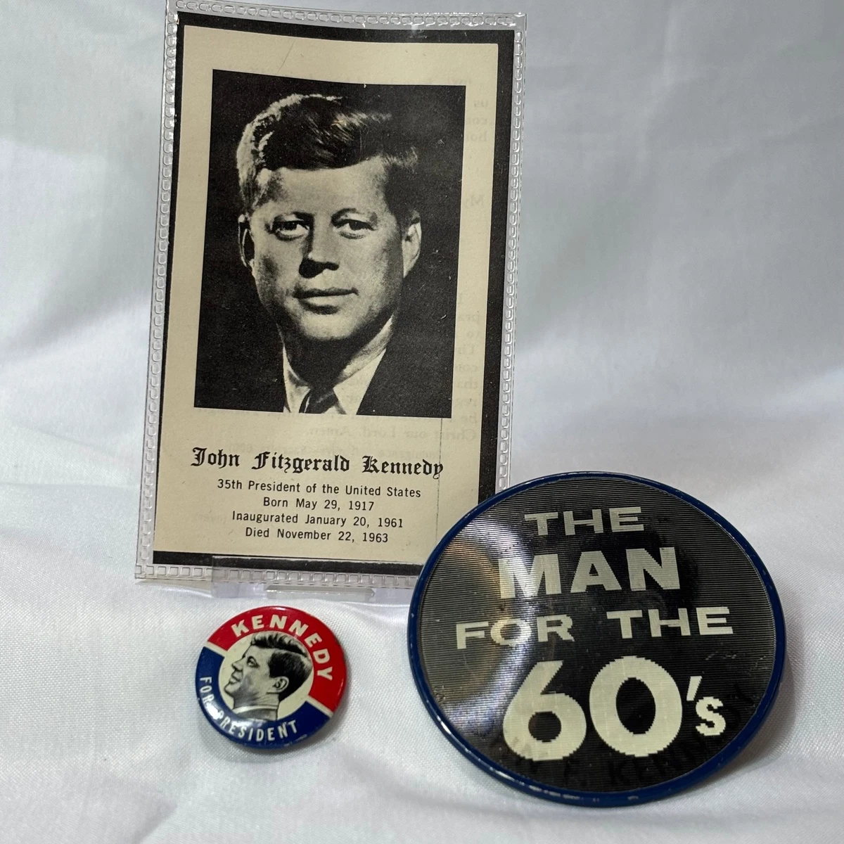 Kennedy For President Pin In John F. Kennedy Collectibles 1961