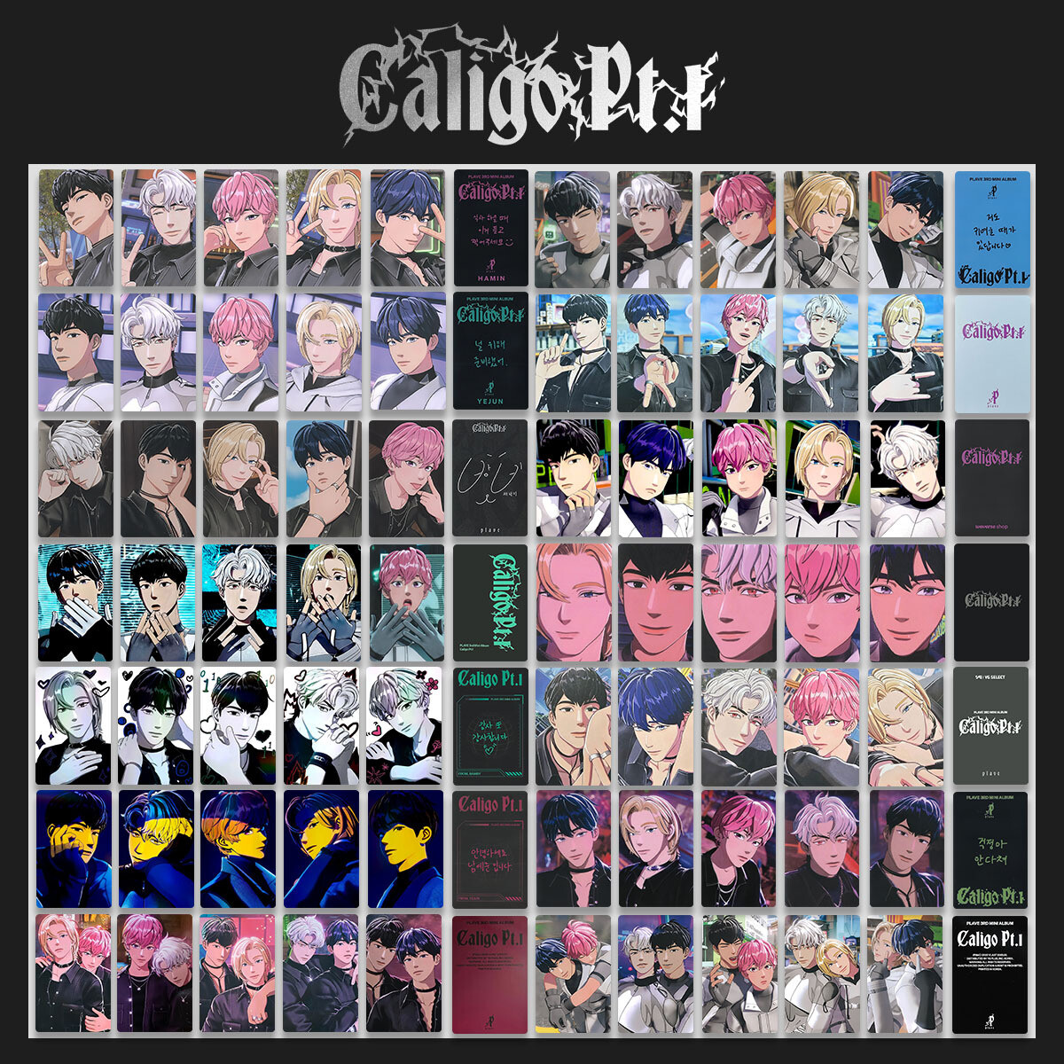 PLAVE 3rd Mini Album Caligo Pt.1 Self Made Photo Cards . Photocard