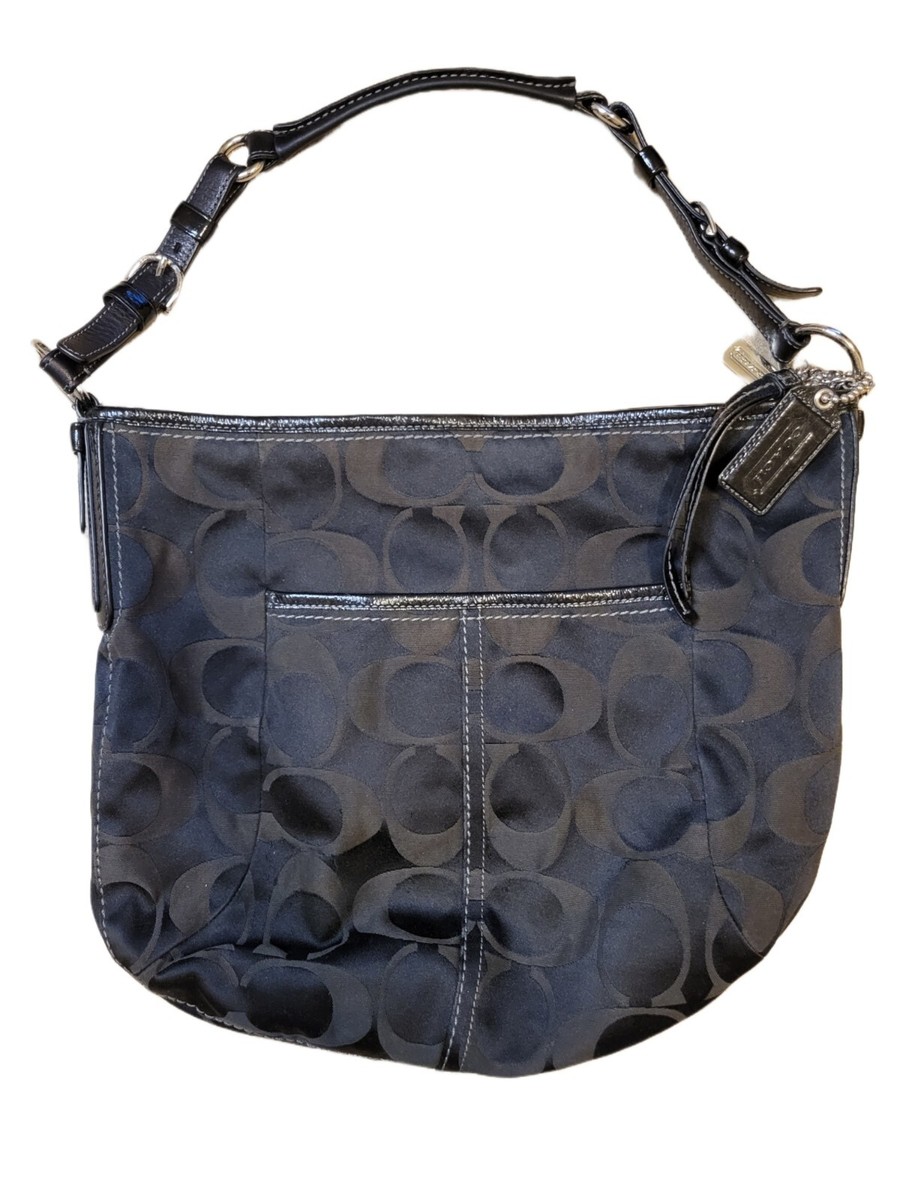 Coach Women's Black Signature Soho Hobo Shoulder Bag Purse | eBay