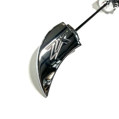 ZX-14 CHROME ZX ENGRAVED FRONT AXLE WINGS 2012-2024 KAWASAKI NINJA