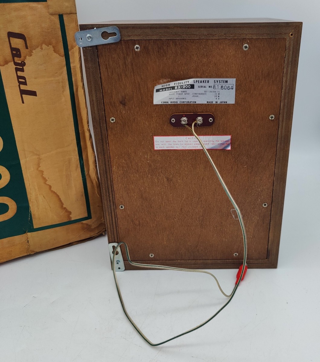 Coral BX-200 Bookshelf Speaker System Sounds Great - See Video