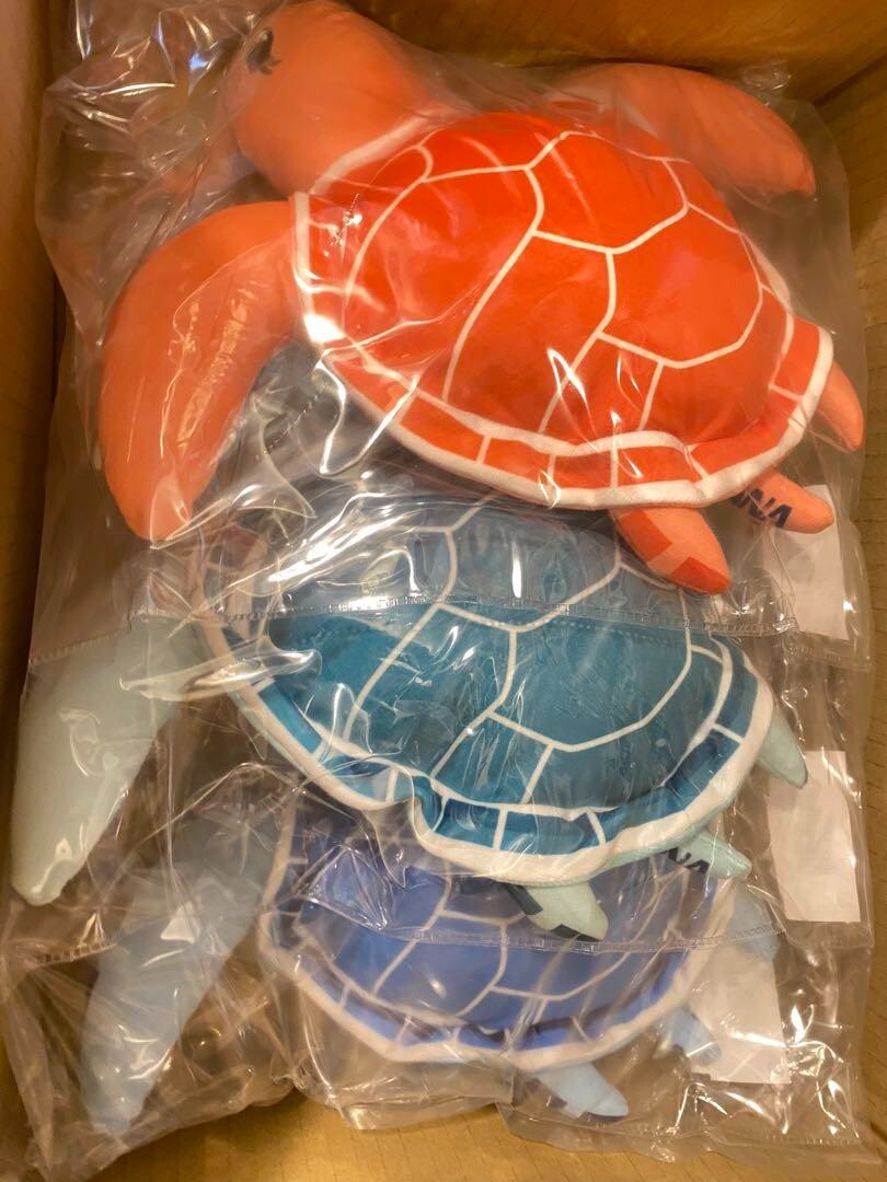 ANA A380 FLYING HONU La Kai Lani Turtle Plush Set ALL NIPPON