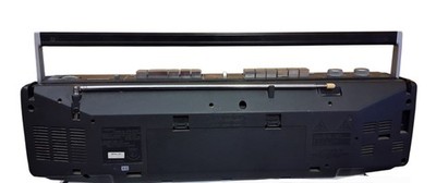 Sony CFS W301 Am FM Dual Cassette Portable Radio Boombox Recorder