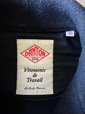 Danton round collar Jacket Coat color Dark Navy size-40 M Men's