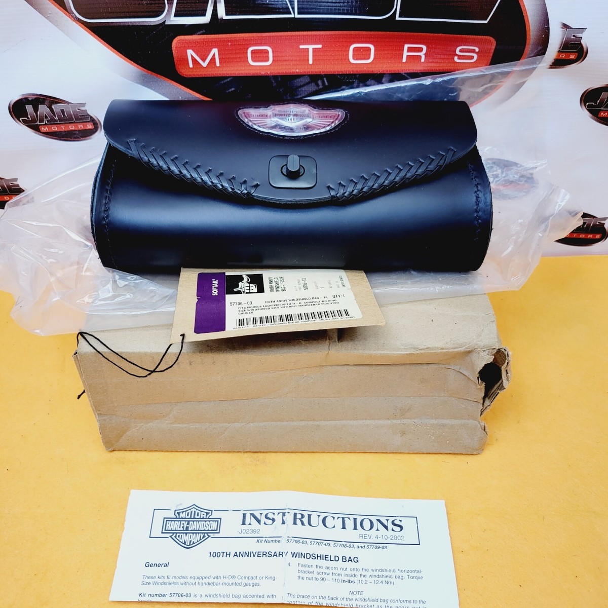 HARLEY DAVIDSON 100th ANNIVERSARY SOFTAIL WINDSHIELD TOOL BAG FAT