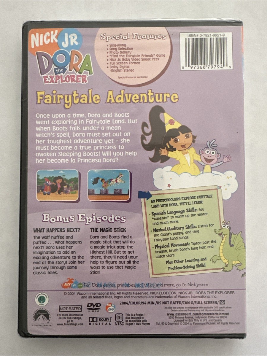 Dora the Explorer - Doras Fairytale Adventure (DVD, 2004) for sale