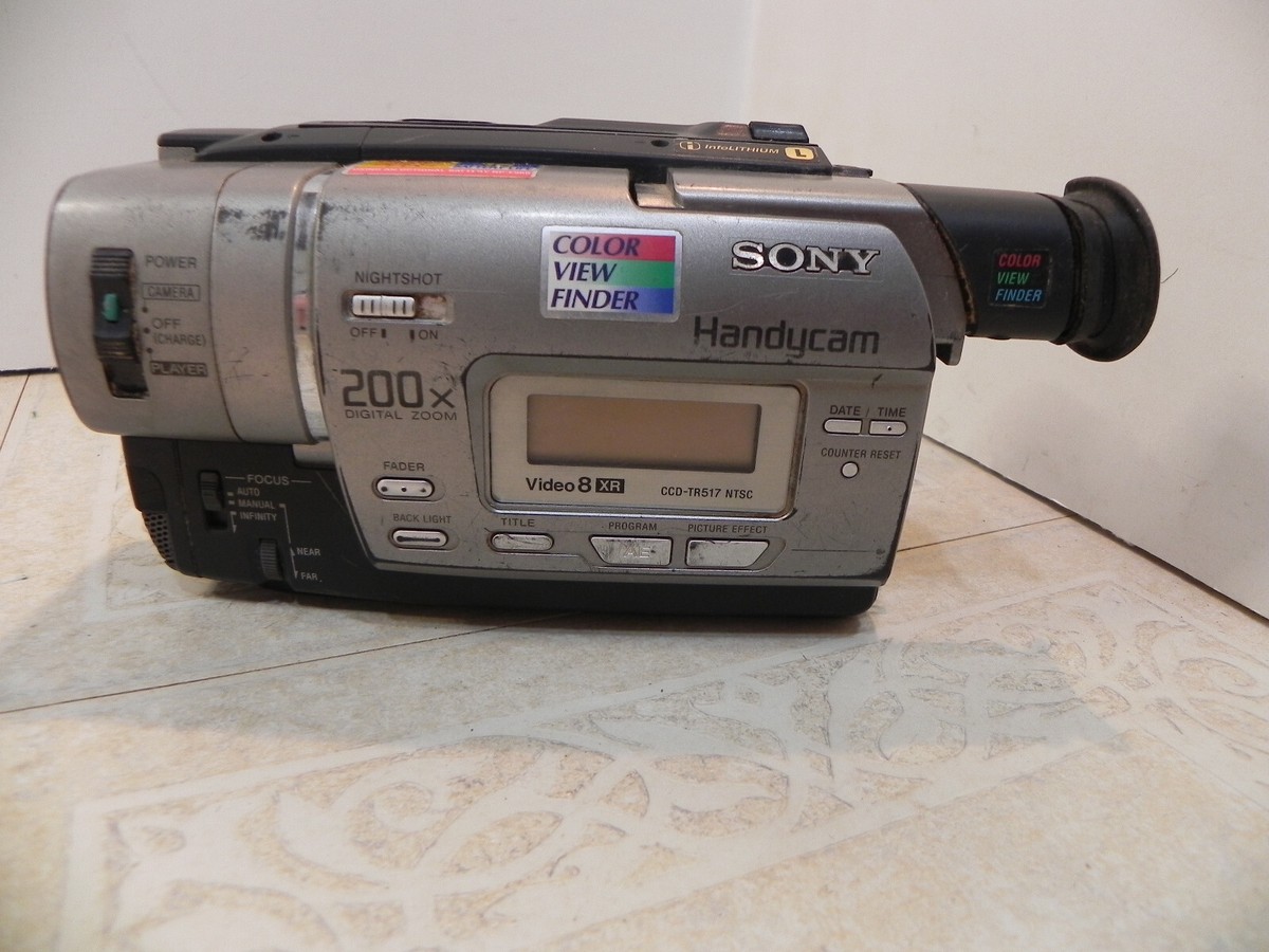 Sony Handycam CCD-TR517 Video 8 Camera 200X Zoom Part or Repair