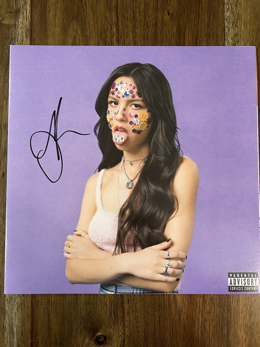 Olivia Rodrigo 'Sour' Signed Vinyl Album Beckett BSA RARE Pop Star
