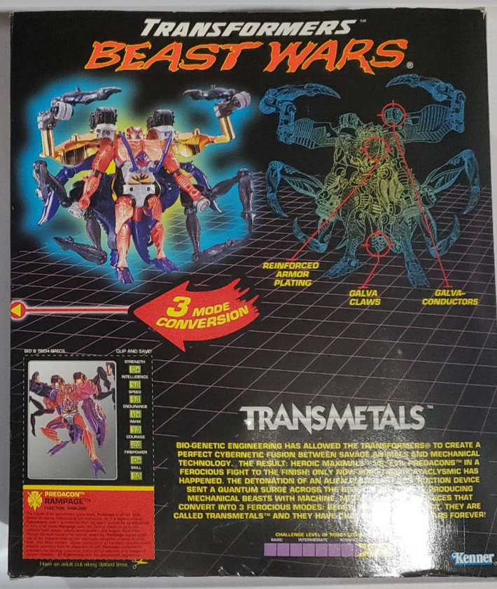 Transformers Beast Wars Transmetals Rampage - MIB | eBay