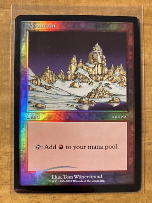 MTG✨Arena League PROMO 2001 MOUNTAIN FOIL (Ice Age)✨MINT