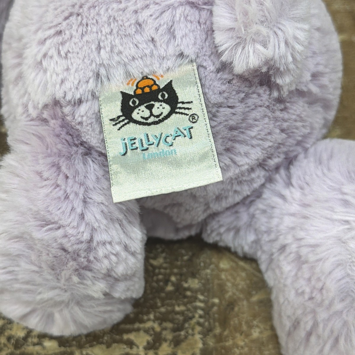 Jellycat Bashful Lilac Hippo Medium 12in Plush Animal Toys for