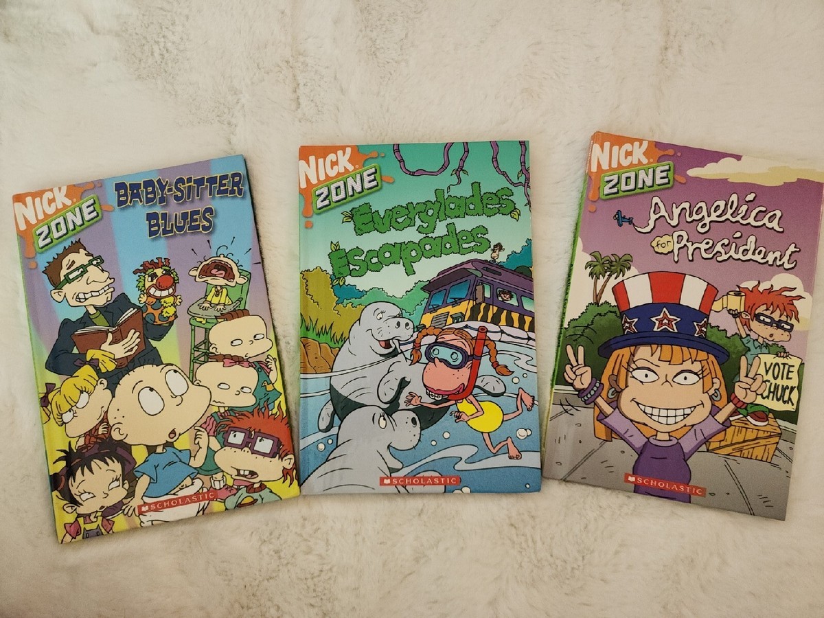 Nick Zone Scholastic Vintage Hardcover book Lot of 3, Rugrats All