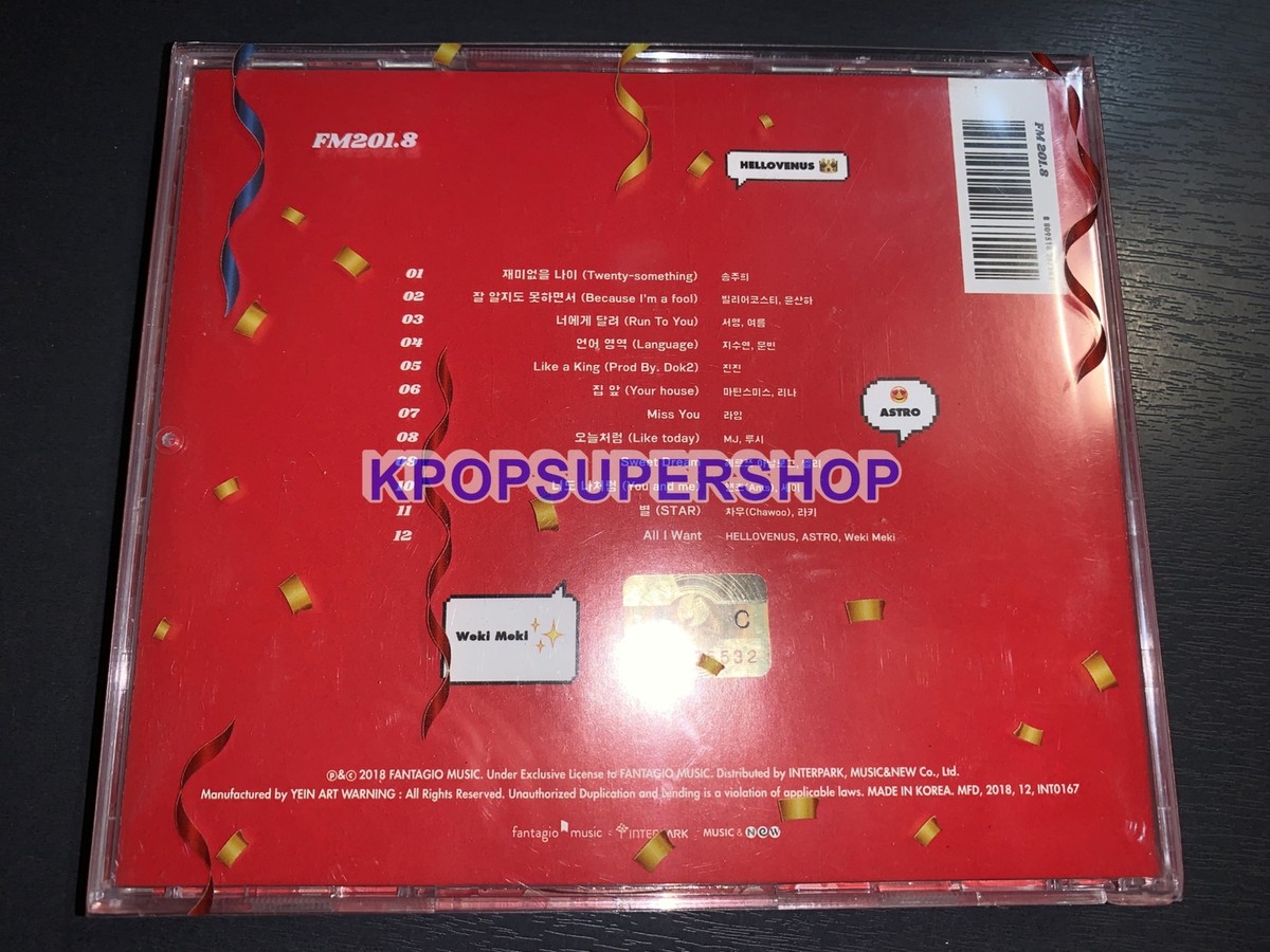 FM 201.8 Special Album CD Great Astro Hello Venus Seoyoung Signed