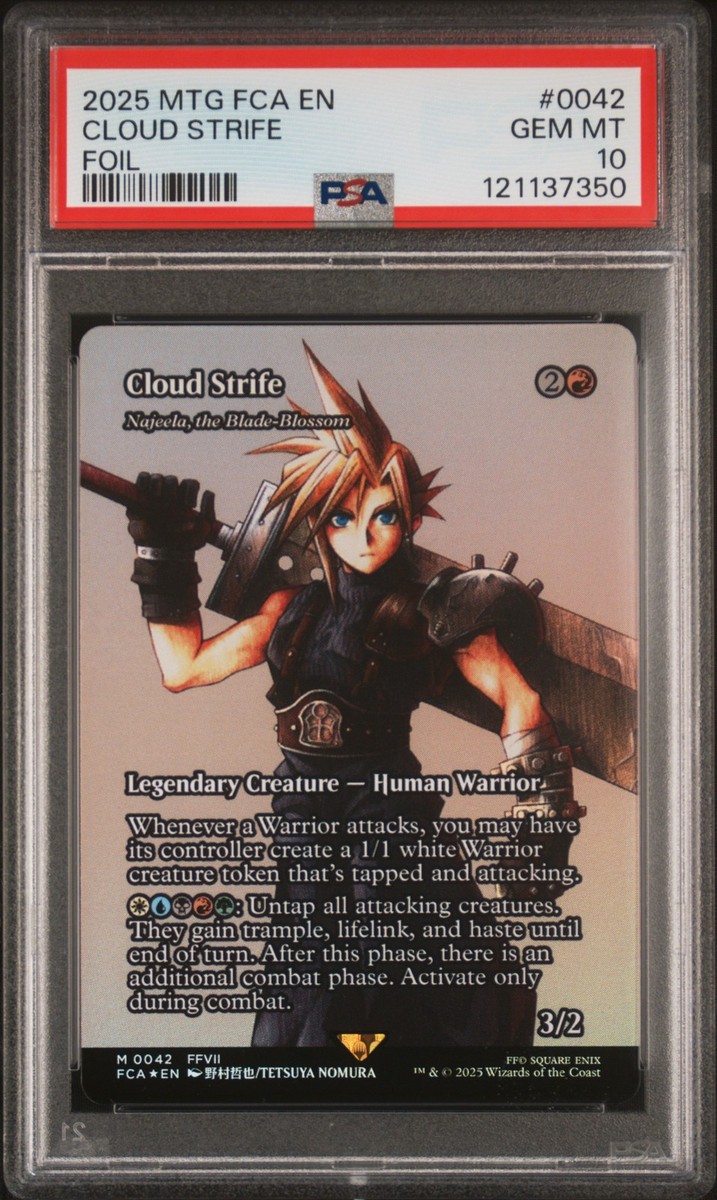 2025 MTG FINAL FANTASY: THROUGH THE AGES FOIL #0042 CLOUD STRIFE