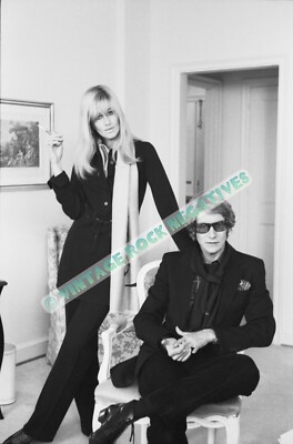 Yves Saint Laurent YSL w/ Betty Catroux NYC '68 Fine Art Archival
