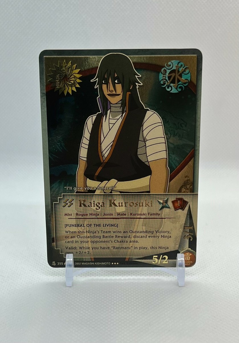 Naruto CCG - Raiga Kurosuki - N-355 - Super Rare - 1st Edition