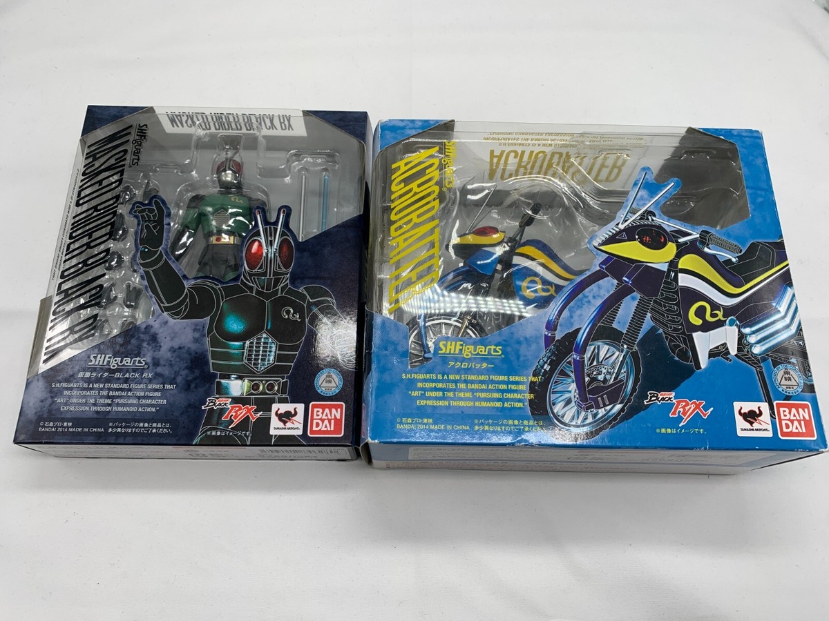 S.H.Figuarts Masked Kamen Rider BLACK RX ACROBATTER SET Figure Exc
