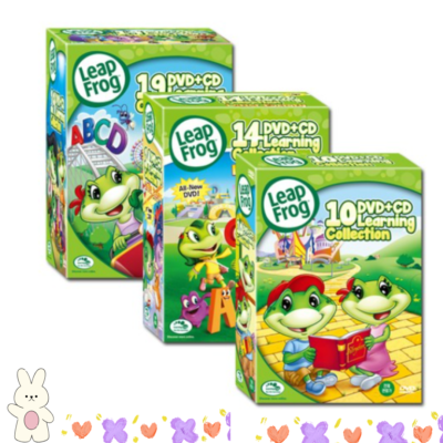 New Leap Frog Album 1, 2 & 3 DVD Set Cartoon Kid Learning
