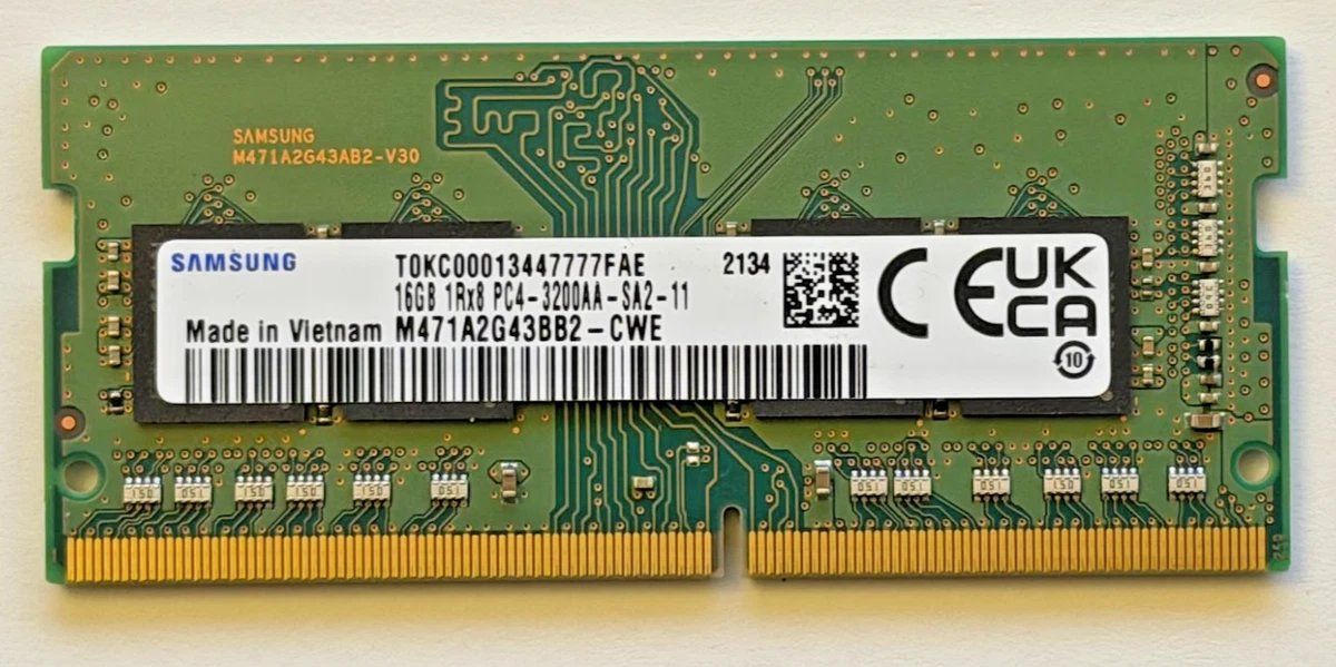 メモリー Samsung DDR4 16GBx2 Samsung 16GB DDR4 3200MHz SODIMM PC4