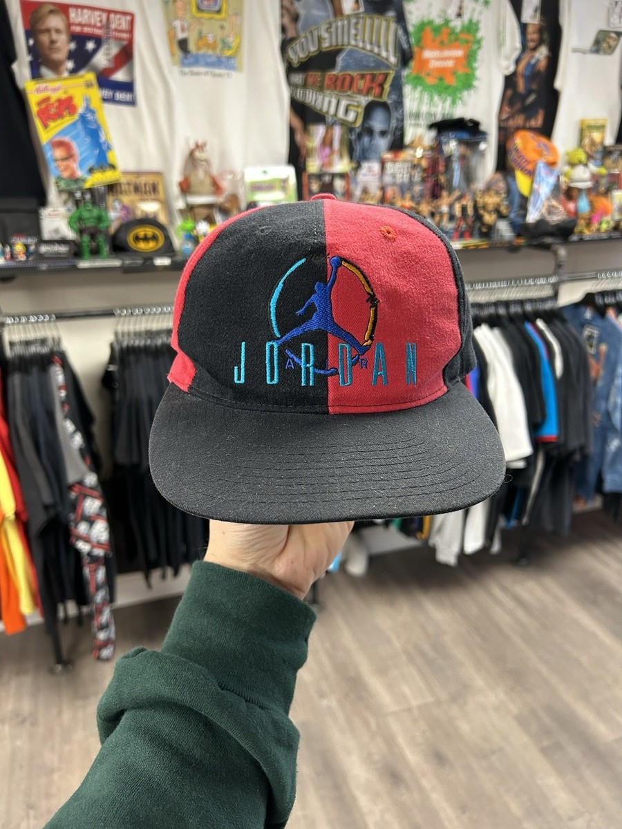 Vintage Nike Air Jordan 8 VIII Aqua SnapBack Hat Jump Man Michael