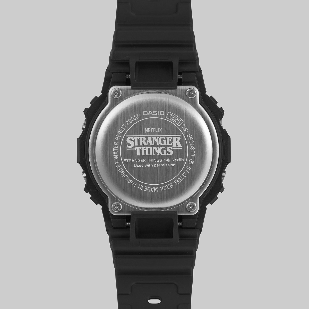 CASIO G-SHOCK DW-5600STT-1JR 5600 SERIES Stranger Things Black