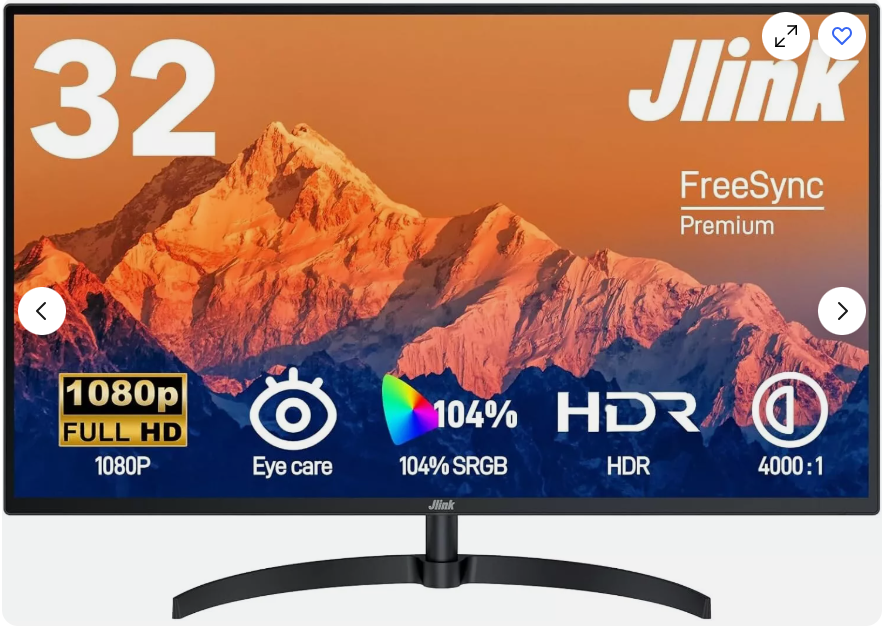 New Jlink Computer Monitor FHD 32 Inch 1920x1080P 60Hz B32FP1K | eBay