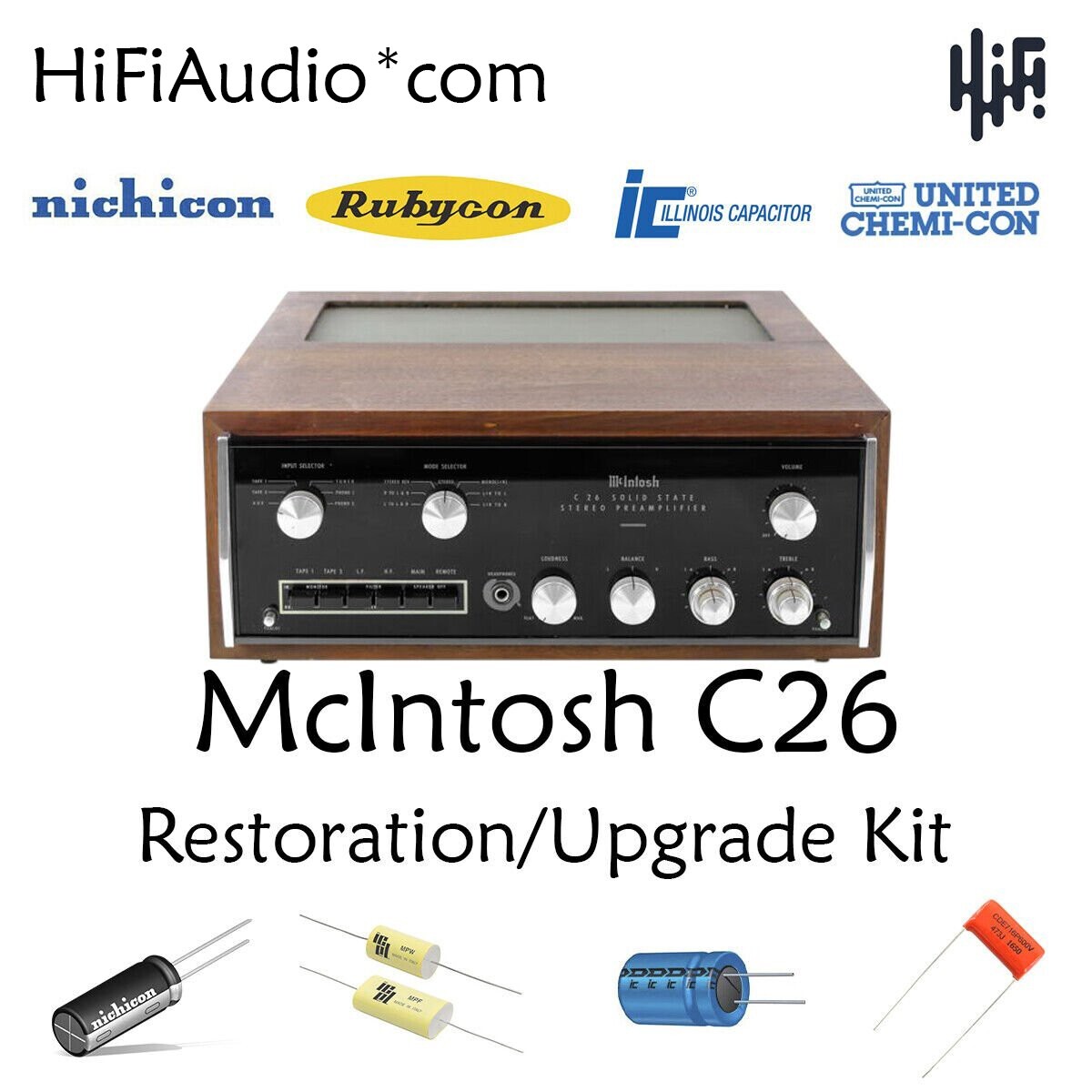 McIntosh C26 FULL restoration recap repair upgrade rebuild kit