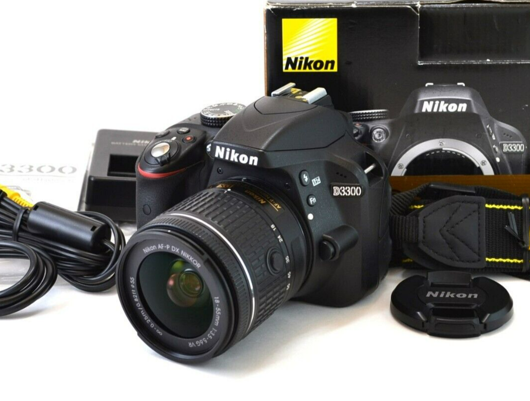 Nikon D3300 24.2MP Digital SLR Camera AF-P 18-55mm f/3.5-5.6G VR