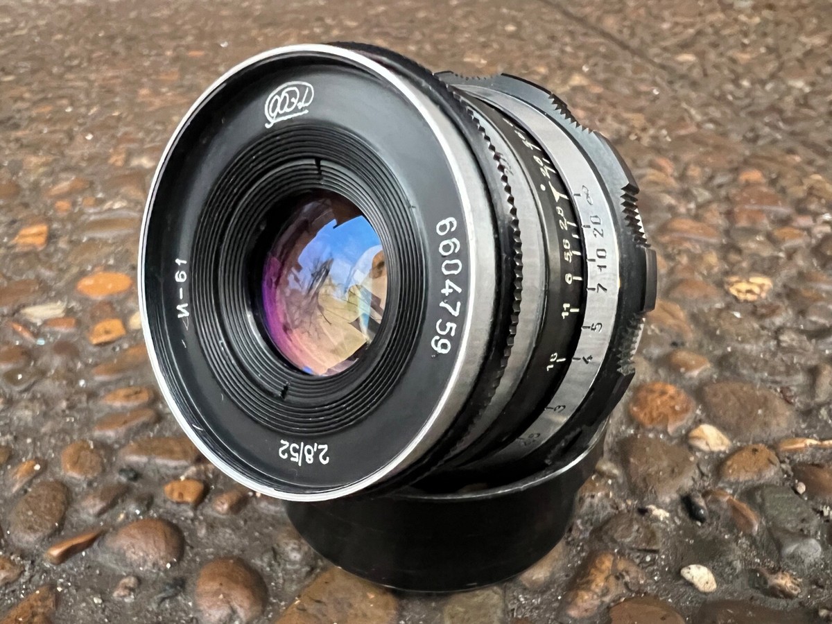 Vintage USSR Lens Industar-61 52mm f/2.8 M39 ZEBRA Leica FED Zorki