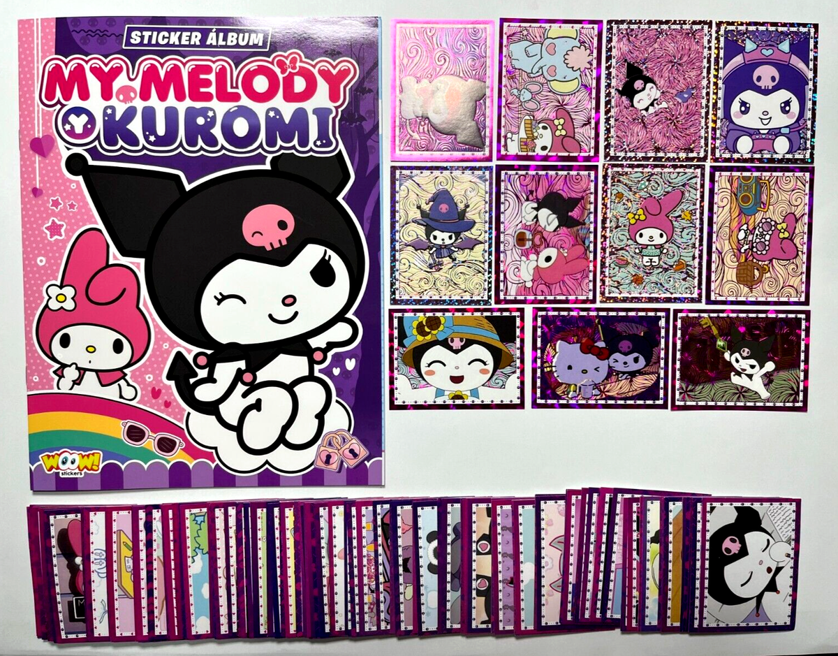 2024 ALBUM MY MELODY & KUROMI + Full Set 165/165 Sticker Peru
