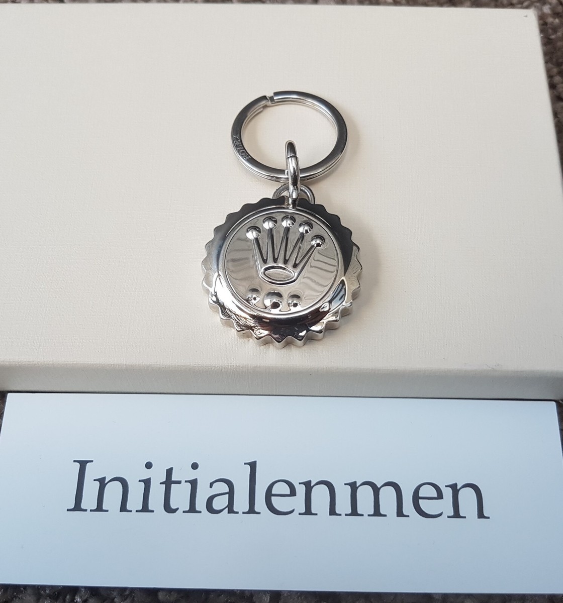 ROLEX Key Chain BaselWorld keychain dealer KEYRING ring CROWN used