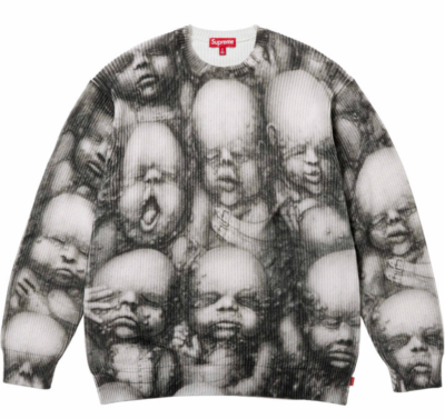 Supreme H.R. Giger Sweater Multicolor Baby FW23 Size S-XXL Brand