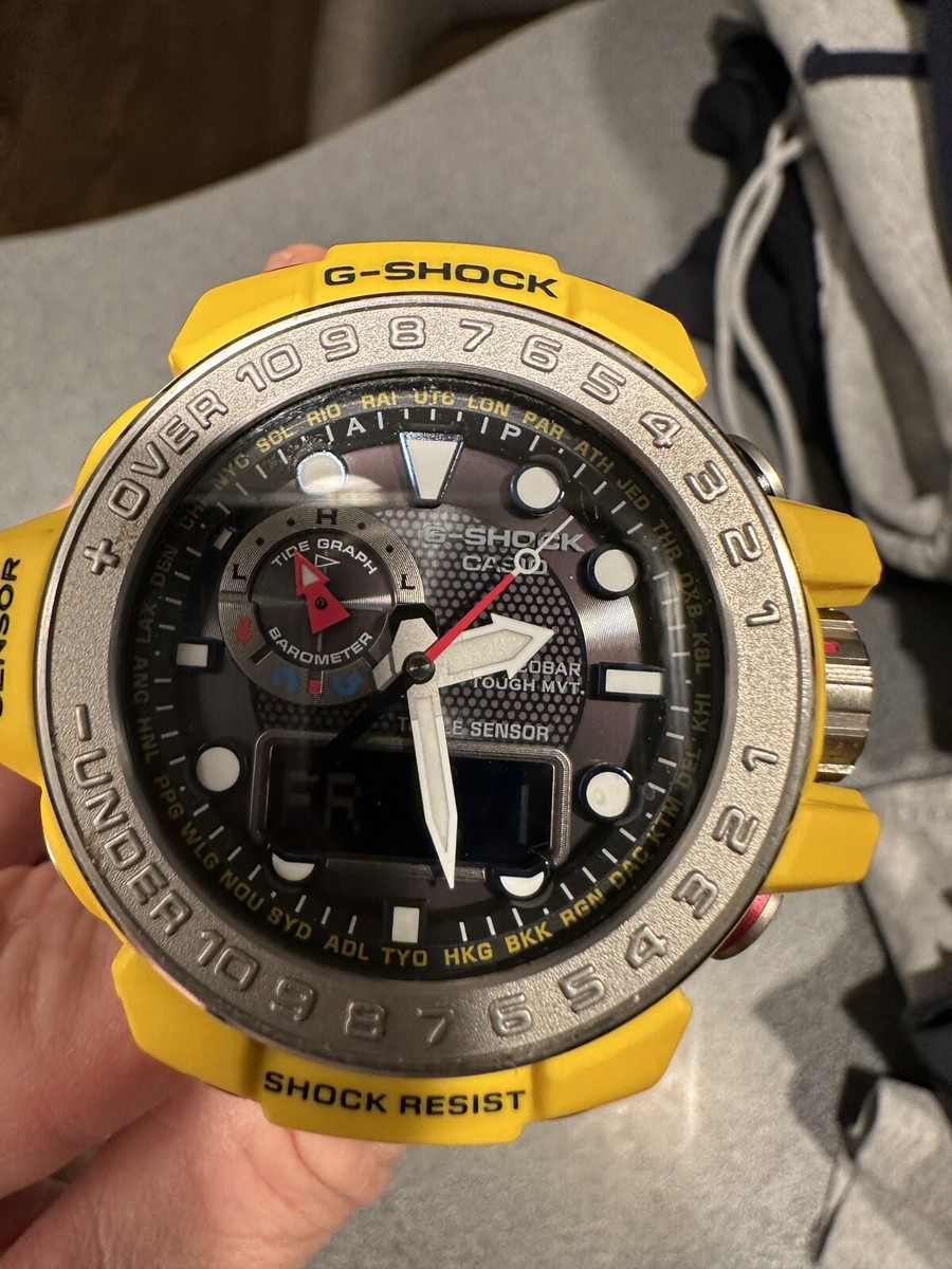 Casio G-Shock Gulfmaster GWN-1000-9A Men's Wristwatch Yellow from